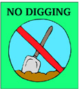 digging sign