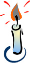 spirituality symbolized by a candle